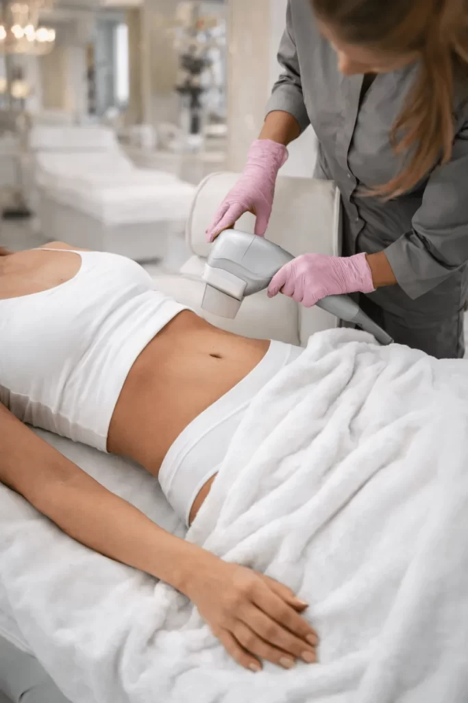 Laser hair removal treatment at Divine Longevity and Wellness